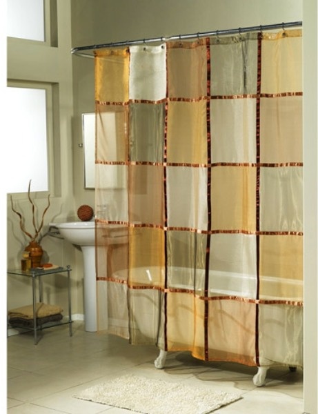 fabric shower curtain