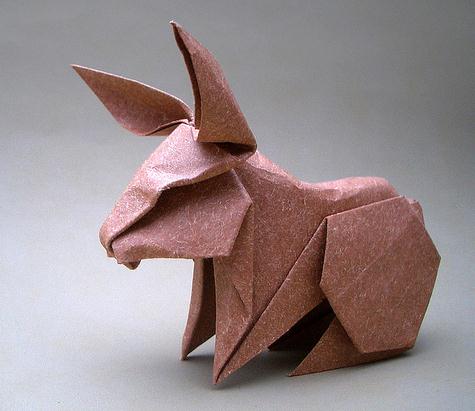 origami rabbit diagram