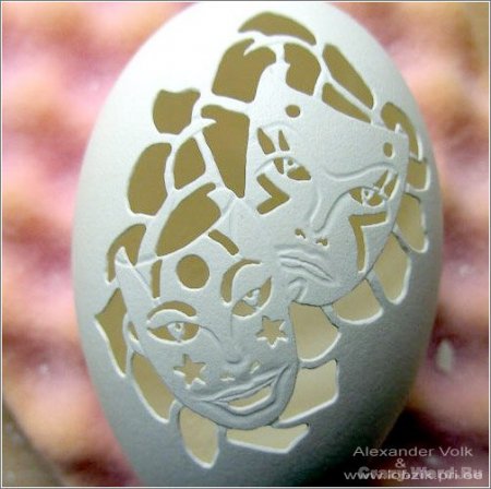 Резьба по яичной скорлупе: пошаговые фото изготовления