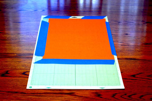 cricut mat using painters tape