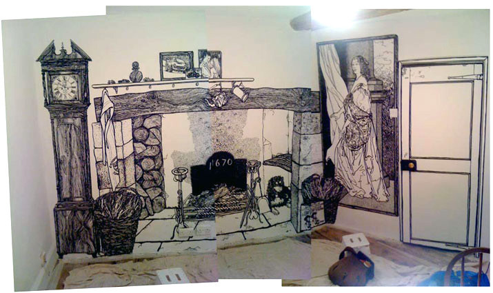画出来的家饰：神奇的墙面手绘【组图】 - 石庆 - 石庆的博客