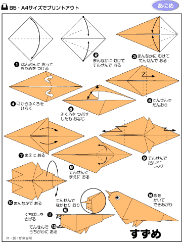 动物折纸图解 - ssqllx - 蝴蝶谷