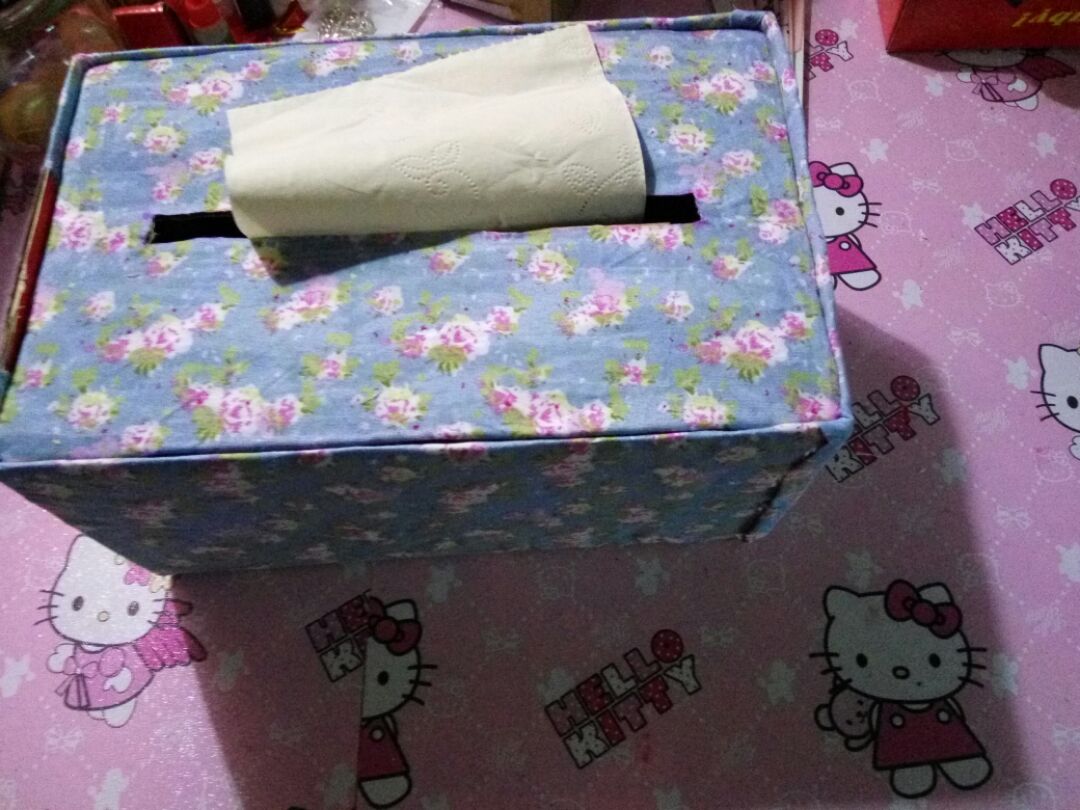 布艺纸巾盒纸抽包最简单的DIY量身定做的的方法_哔哩哔哩_bilibili